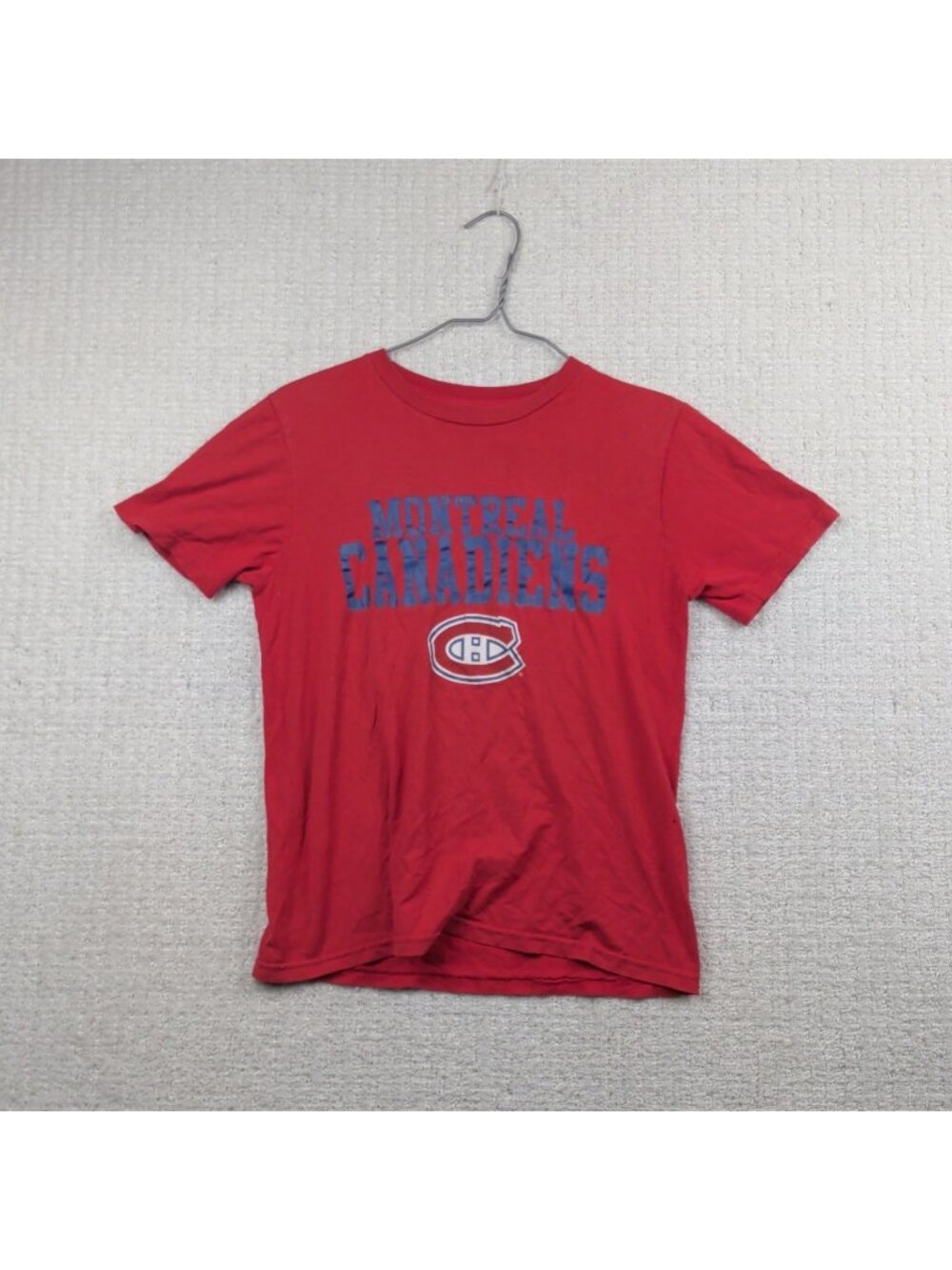 Y2K Montreal Canadiens x Reebok Boys Youth Medium T-shirt Red NHL Hockey Read